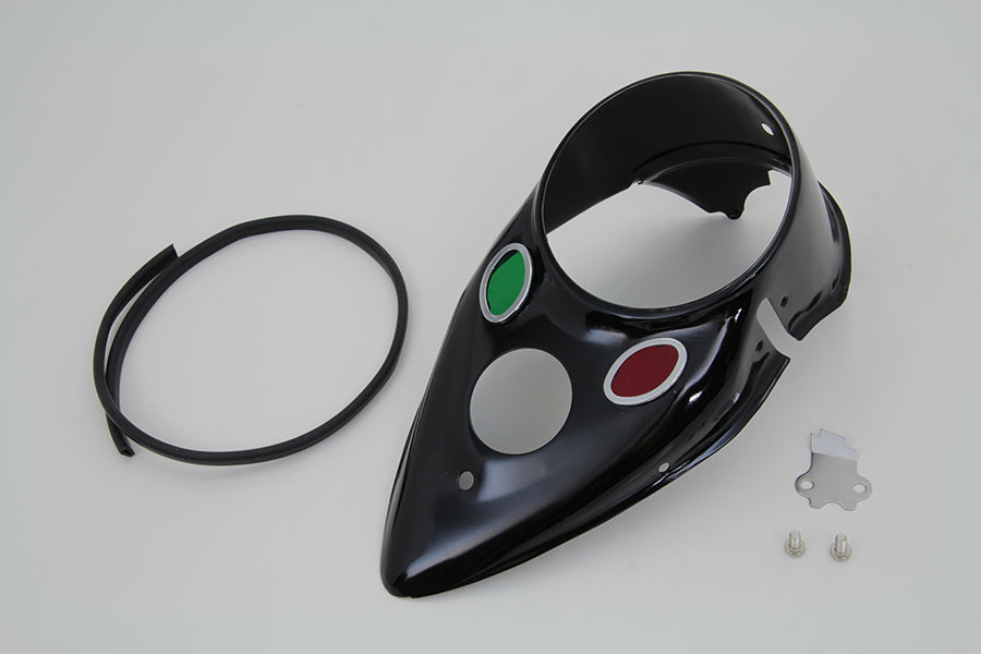Black Cateye Dash Panel