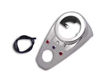 Chrome Three Light Dash Panel