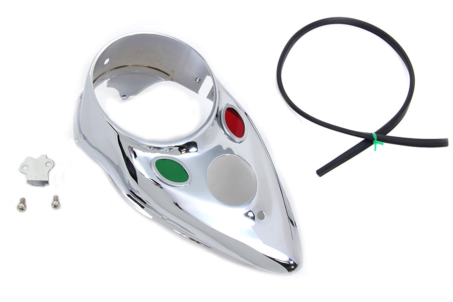 Chrome Cateye Dash Panel