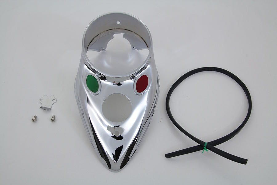 Chrome Cateye Dash Panel