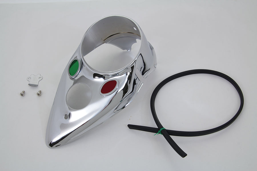 Chrome Cateye Dash Panel