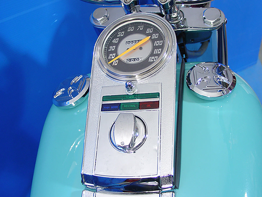 Chrome Cast Dash Panel Kit with 1:1 Ratio Speedometer