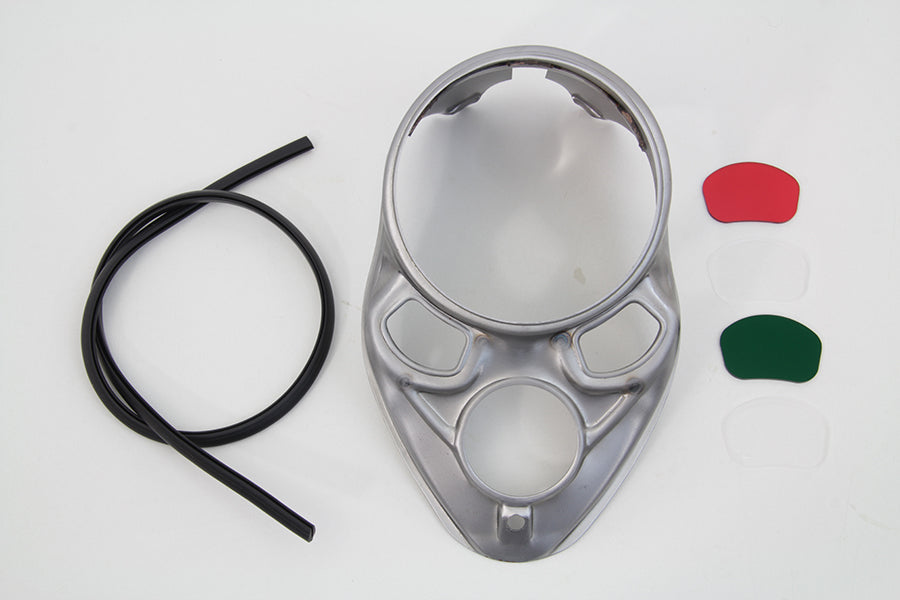 Raw Skull Dash Panel with Red Lens