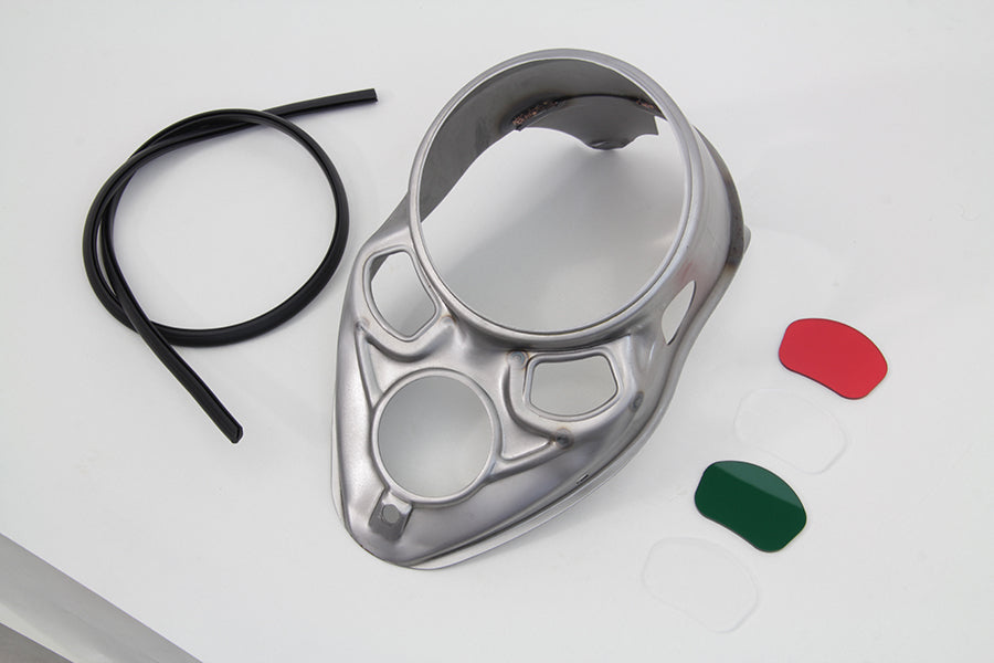 Raw Skull Dash Panel with Red Lens