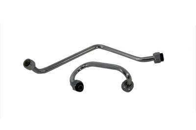 Chrome Oil Filter Line Set