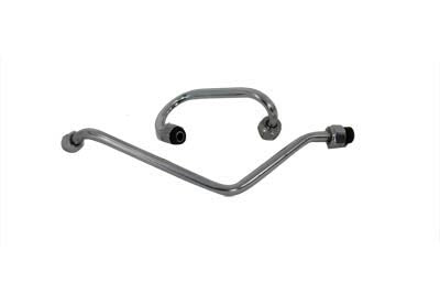 Chrome Oil Filter Line Set