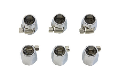 Hex Chrome Econo Seal Hose End