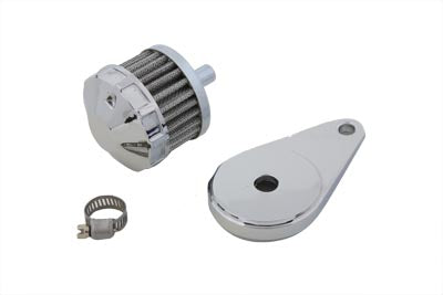 Chrome Crankcase Breather Assembly