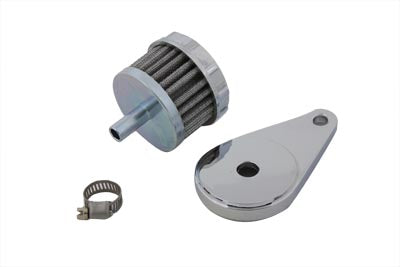 Chrome Crankcase Breather Assembly