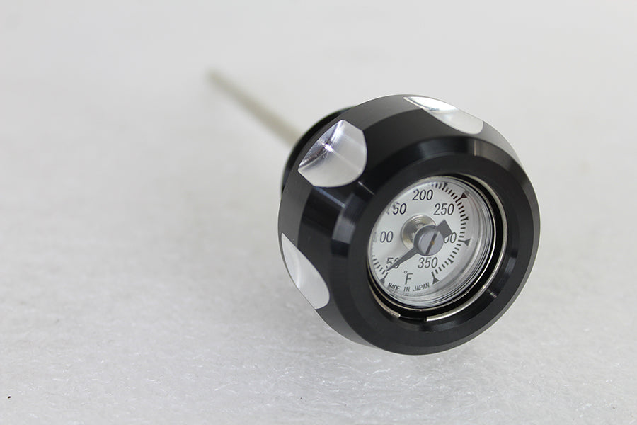 M8 Black and Machined Oil Temperature Dipstick