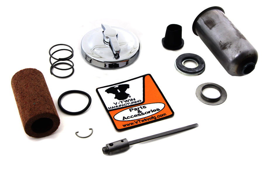 Chrome Oil Tank Cap Kit