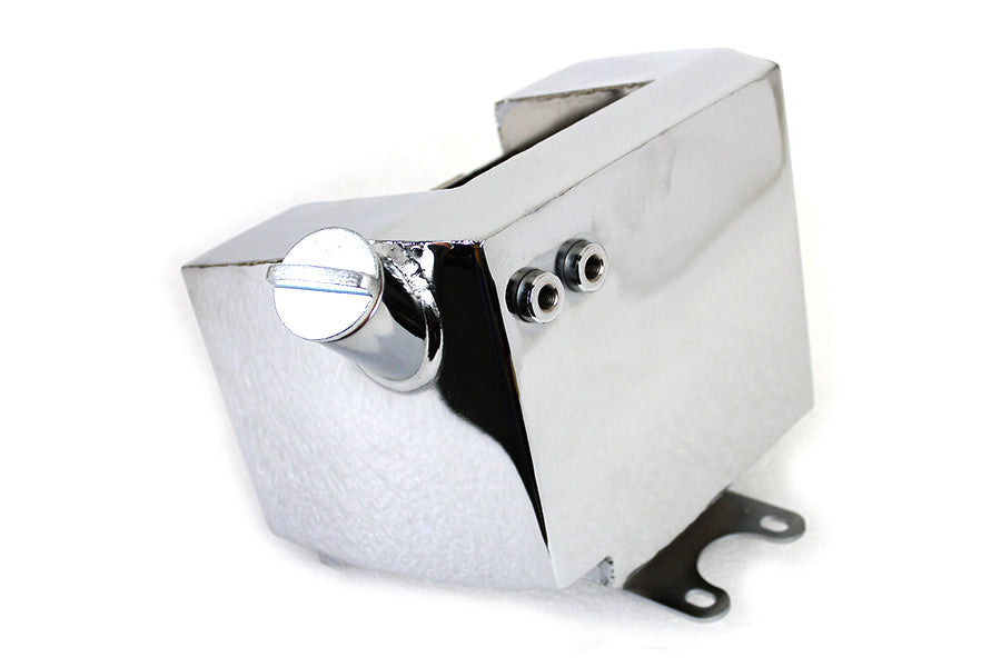 Center Post Mount Wrap Around Oil Tank Chrome
