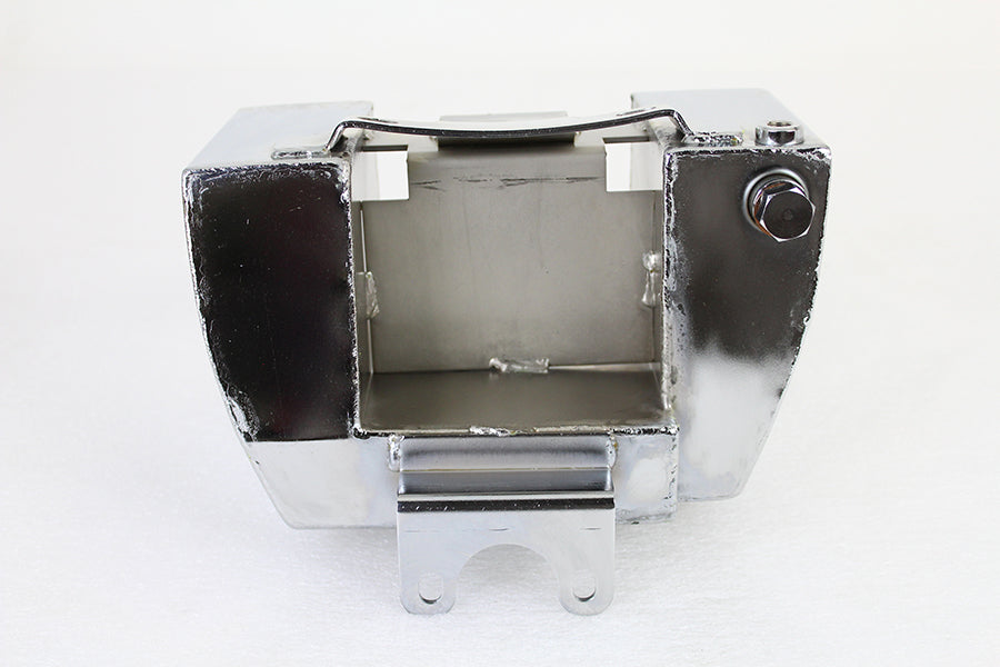 Center Post Mount Wrap Around Oil Tank Chrome