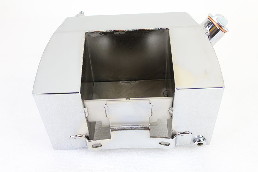 Center Post Mount Wrap Around Oil Tank Chrome
