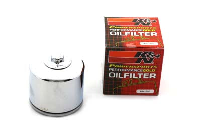 K&N Spin On Hex Oil Filter Chrome
