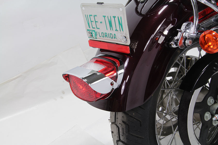Chrome Tail Lamp Visor Smooth