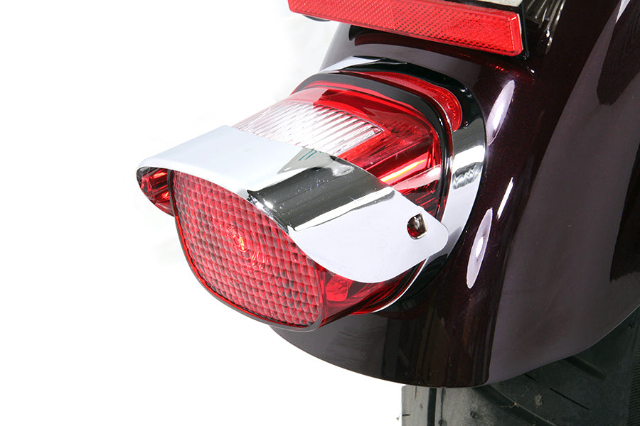 Chrome Tail Lamp Visor Smooth