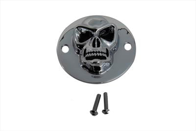 Skull Face Ignition System Cover Chrome