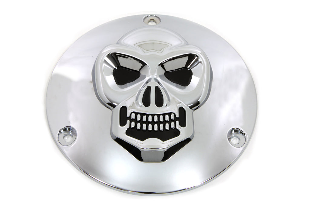 Skull Derby Cover Chrome