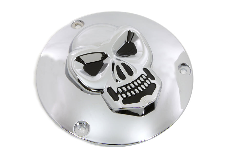 Skull Derby Cover Chrome