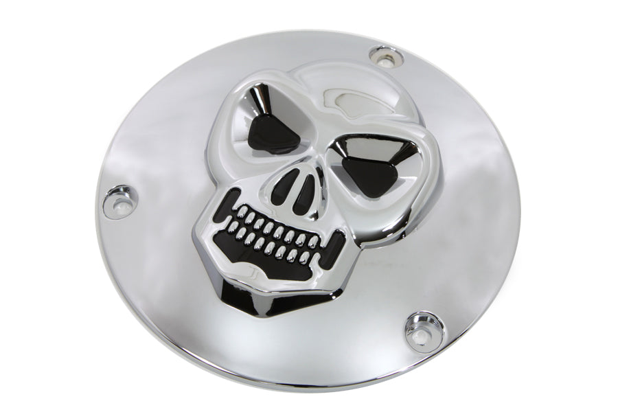 Skull Derby Cover Chrome