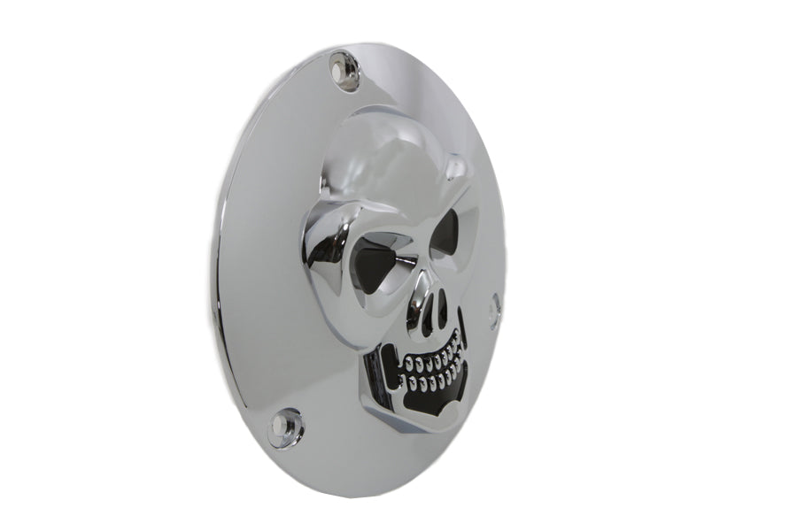 Skull Derby Cover Chrome