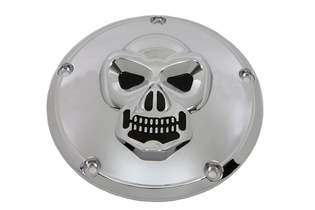 Skull Derby Cover Chrome