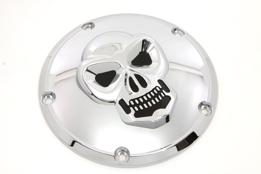 Skull Derby Cover Chrome
