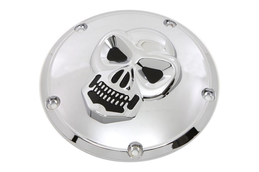 Skull Derby Cover Chrome