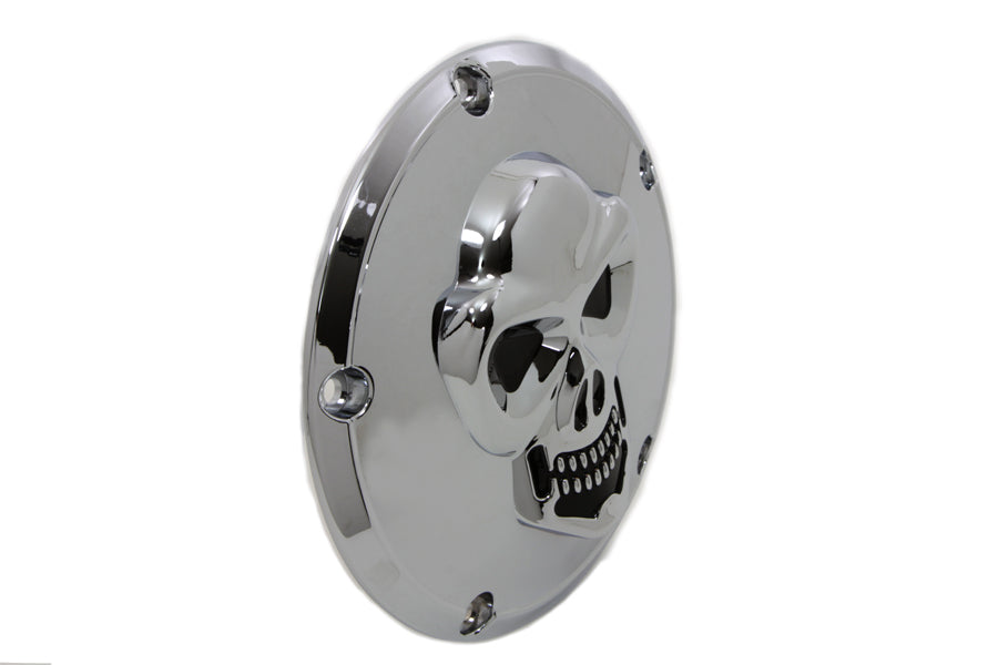Skull Derby Cover Chrome