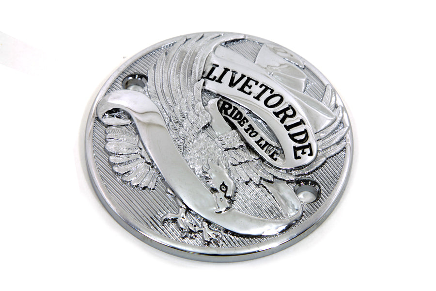 Chrome 2-hole Live to Ride Ignition System Cover