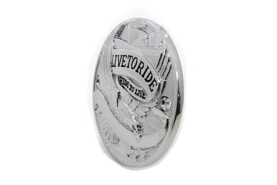 Chrome 2-hole Live to Ride Ignition System Cover
