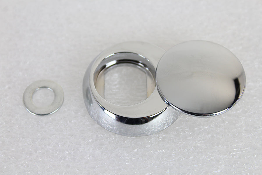 Chrome Tour-Pak Lock Cover