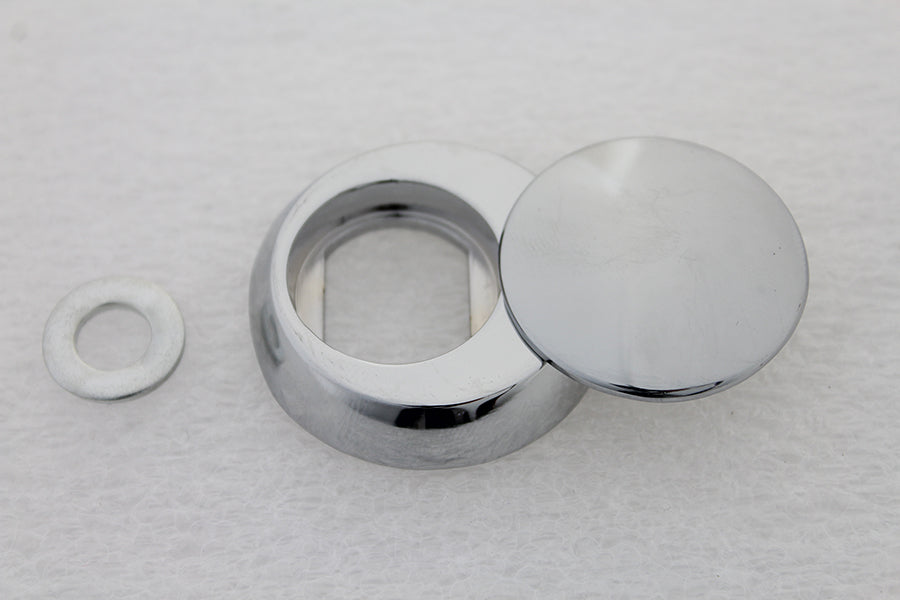 Chrome Tour-Pak Lock Cover