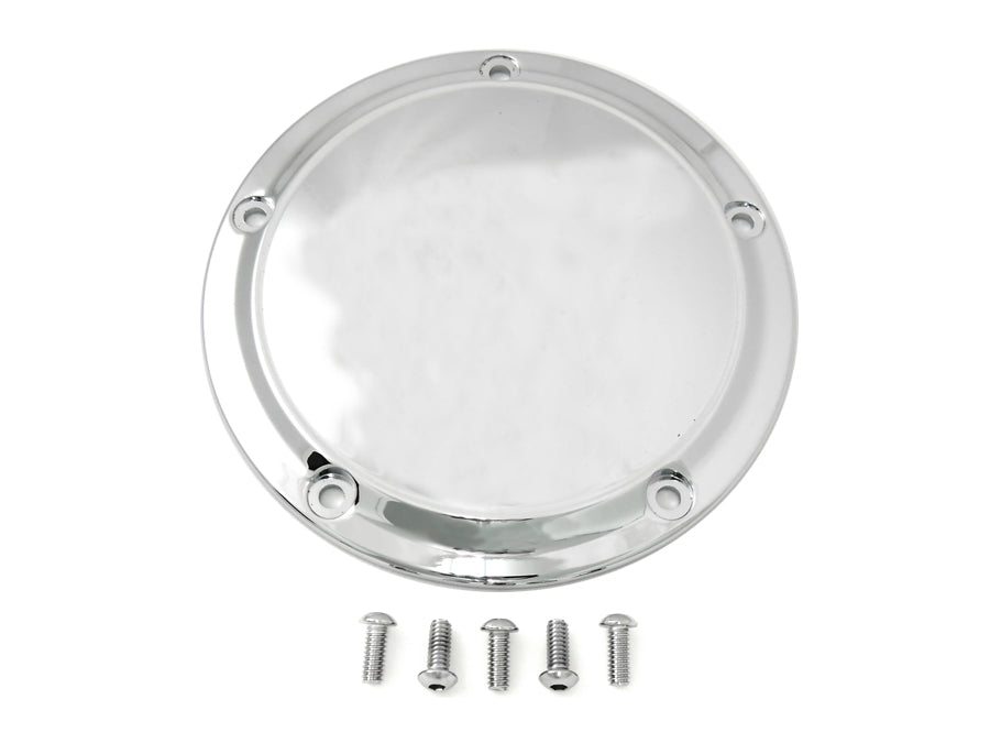 Chrome 5-Hole Smooth Derby Cover