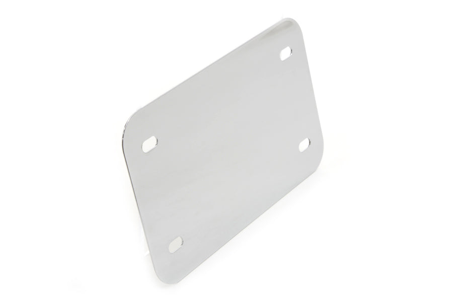 License Plate Frame Backing Plate Smooth Style Chrome