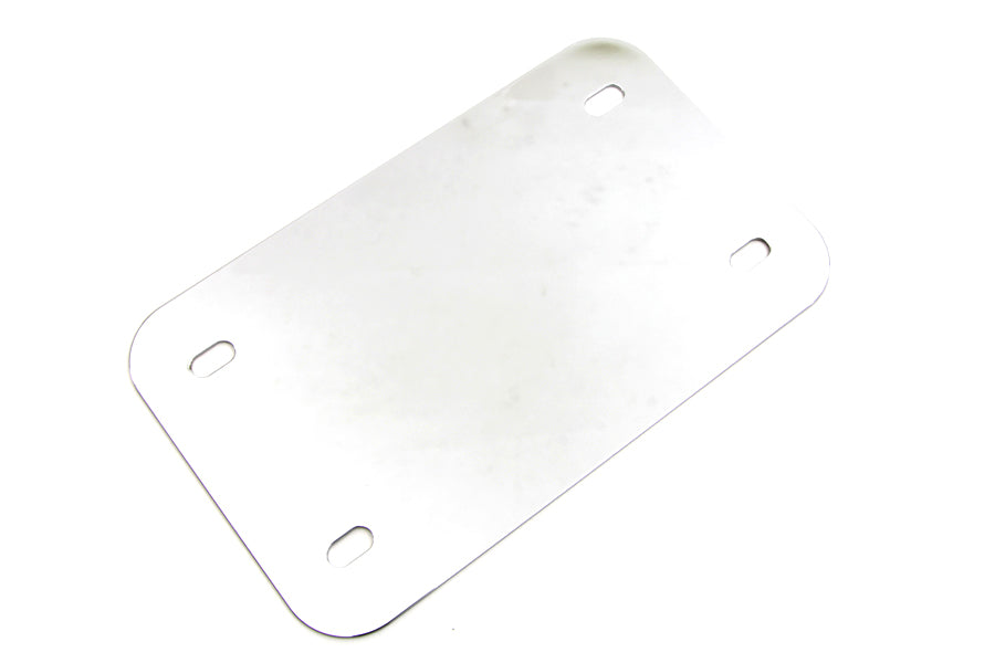 License Plate Frame Backing Plate Smooth Style Chrome