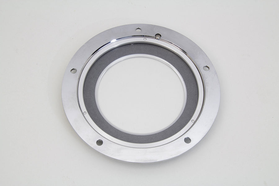 Chrome 5-Hole C-Thru Derby Cover