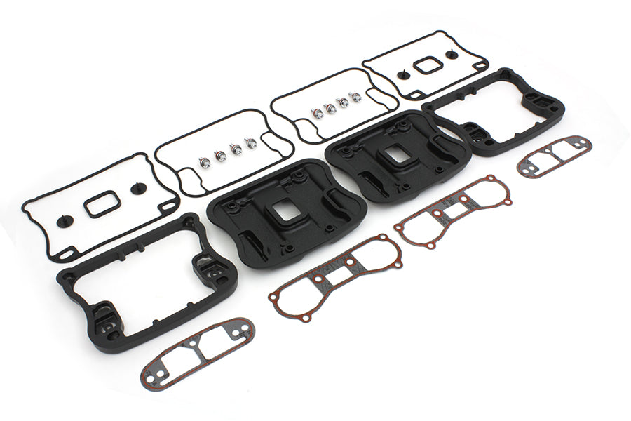 Top Rocker Box Cover and D-Ring Kit Black