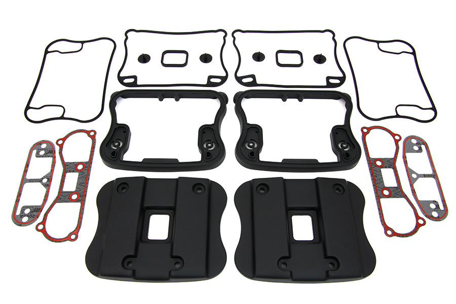 Top Rocker Box Cover and D-Ring Kit Black