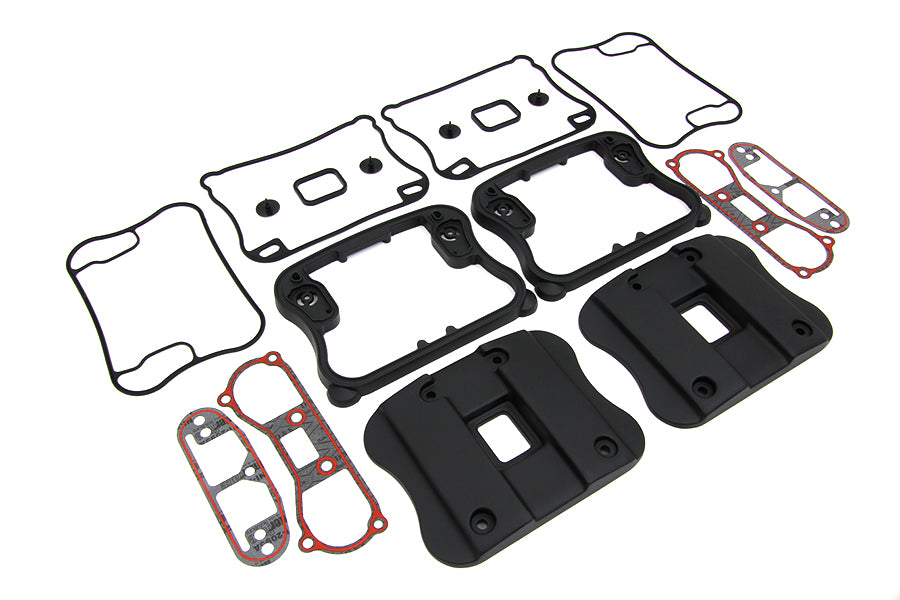 Top Rocker Box Cover and D-Ring Kit Black