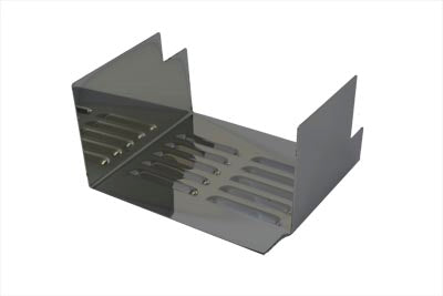 Chrome Louvered Battery Side Cover