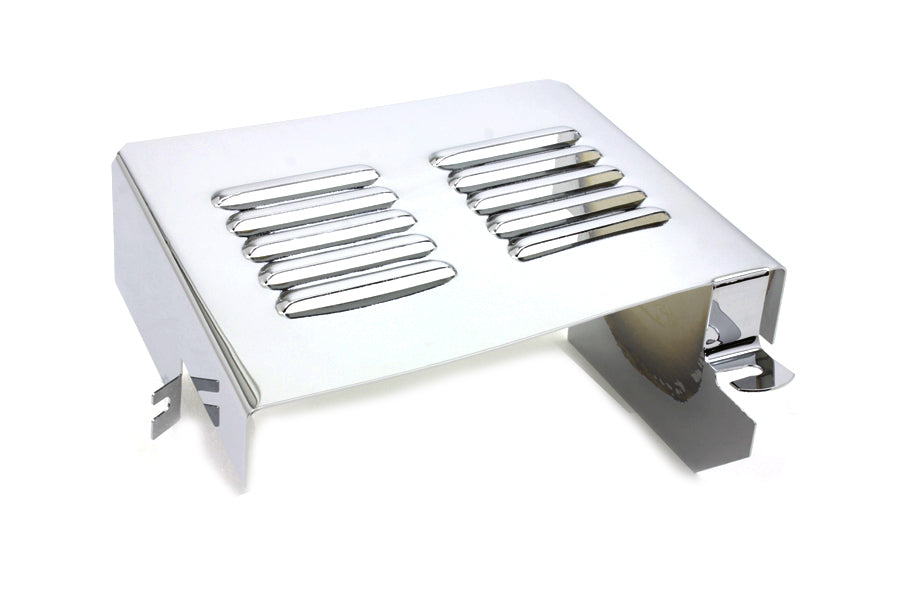Chrome Louvered Battery Side Cover