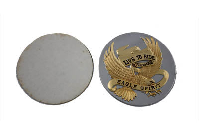 Gold Inlay 3-1/2 Eagle Spirit Medallion