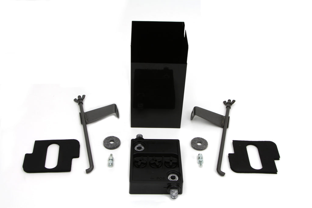 Black 6 Volt Battery Box Kit