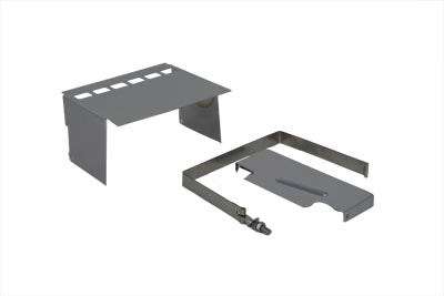 Battery Cover Kit Chrome Slotted