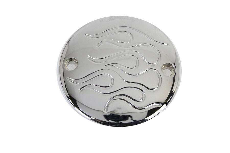 Chrome 2-Hole Flame Ignition System Cover
