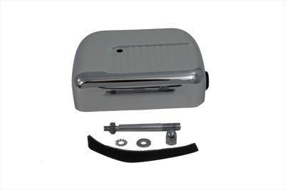 Chrome Dual Coil Finned Panhead Style Coil Cover