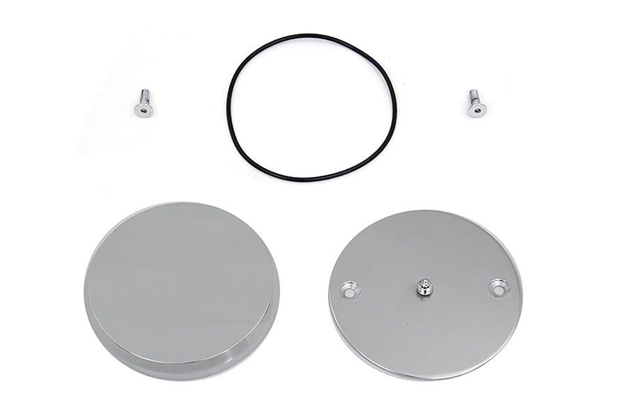 Smooth Chrome Ignition System Cover with Hidden Screws