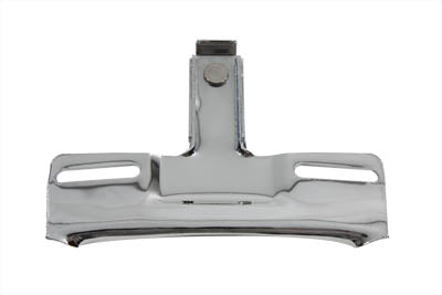 License Plate Frame Chrome Billet with LED Top Lamp